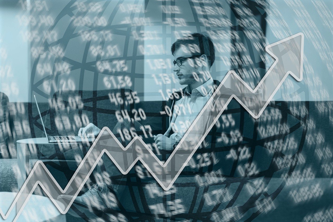 arrow, growth, businessman