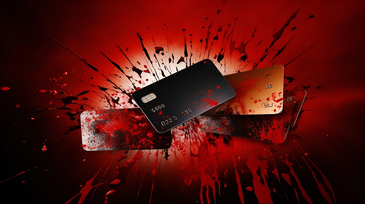 ai generated, credit card, background, wallpaper, debit card, hell, evil, darkness, predatory, lending, lender, finance